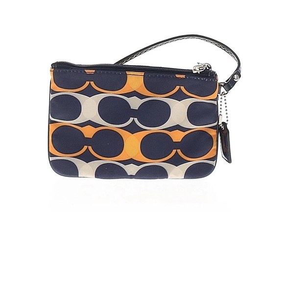 Coach signature logo small stripe wristlet wallet with hangtag - Picture 2 of 3